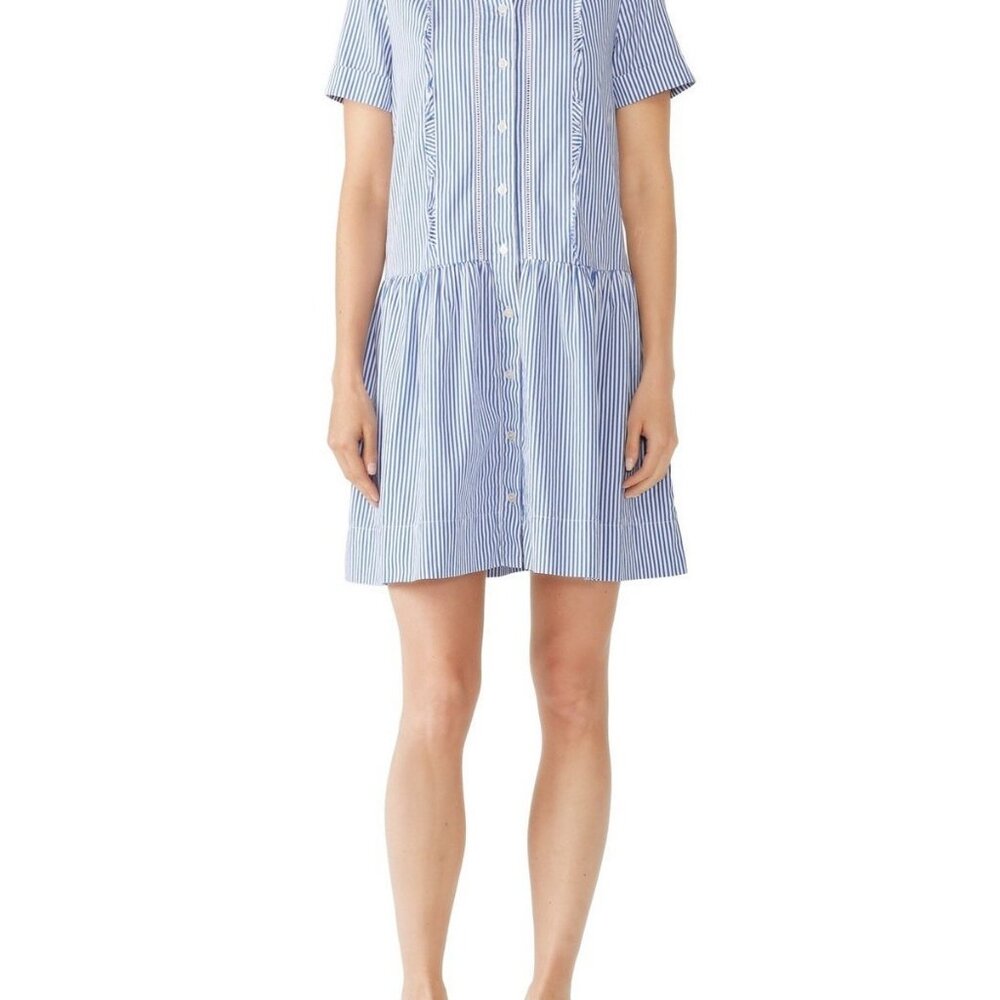 Broome Street Kate Spade Women's Shirtdress Small Size striped NWOT - Picture 1 of 11